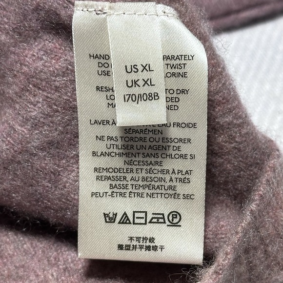 Free People So Low So High Sweater Womens XL Cashmere Cropped Oversized Pink - Picture 4 of 14
